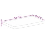 vidaXL Dessus de table à bord vivant 40x20x3 8 cm bois massif manguier
