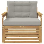 vidaXL Canapé d’extérieur Polyester Blanc