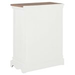 vidaXL Buffet Blanc 60x30x80 cm Bois massif