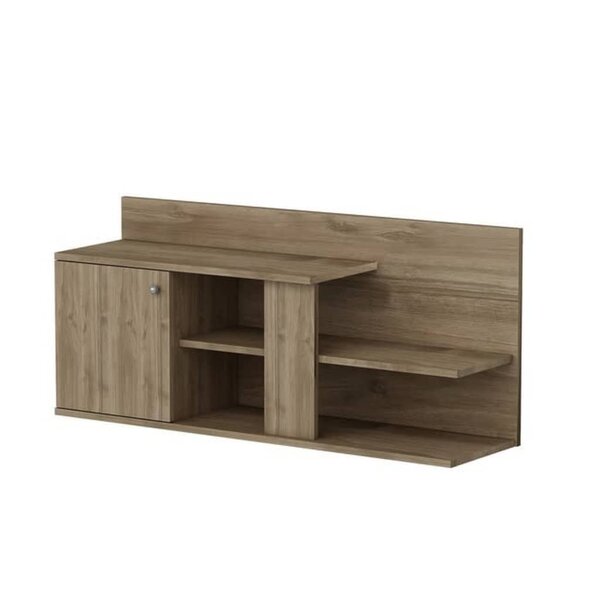 Homemania Meuble TV Duru 122x33 3x55 cm Noyer