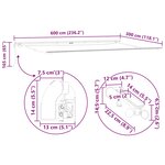 vidaXL Auvent rétractable automatique avec LED bordeaux 600x300 cm