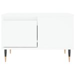 vidaXL Table basse blanc 55x55x36 5 cm bois d'ingénierie