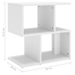 vidaXL Tables de chevet 2 Pièces blanc 50x30x51 5 cm bois d'ingénierie