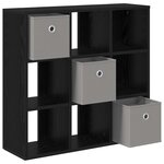 vidaXL Buffet Chêne noir 73 5 x 24 x 69 5 cm