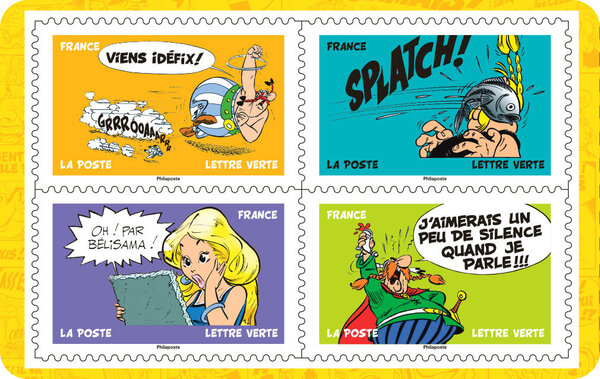 Lot De 7 Timbres Astérix 2025 - Timbres Adhésifs Oblitérés Avec Cachets Ronds, France