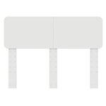 vidaXL Tête de lit avec tête de lit Blanc 120 cm Bois d'ingénierie