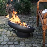 Esschert Design Vasque à feu inclinée Noir Acier FF402