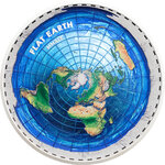 Pièce de monnaie en Argent 10 Dollars g 62.2 (2 oz) Millésime 2019 Great Conspiracies FLAT EARTH