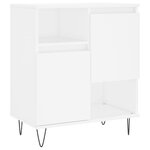 vidaXL Buffets 2 Pièces blanc bois d'ingénierie