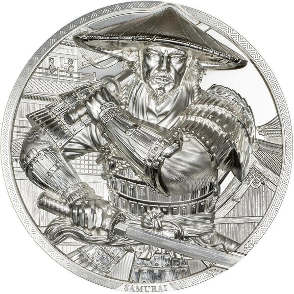 Pièce de monnaie en Argent 25 Dollars g 155.5 (5 oz) Millésime 2025 SAMURAI (PRÉCOMMANDE)