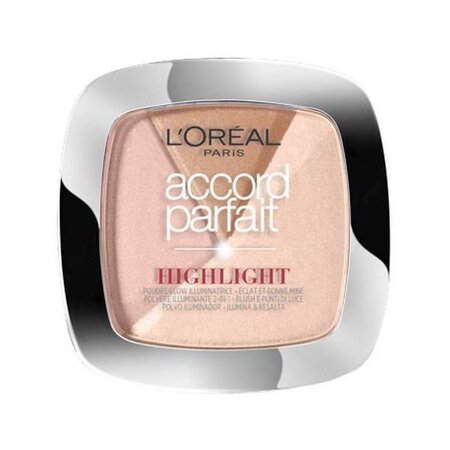 L'Oréal Paris - Poudre Highlighter & Blush ACCORD PARFAIT- 202N Éclat Neutre Rosé
