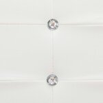 vidaXL Cadre de lit sans matelas blanc similicuir 160x200 cm