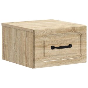 vidaXL Cabinet de chevet mural Chêne Sonoma 34 5 x 33 x 20 cm