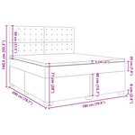 vidaXL Sommier à lattes de lit avec matelas Marron foncé 180x200 cm