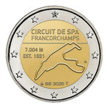 2 euros Belgique 2025 coincard BU - Le circuit automobile de Spa les deux versions.