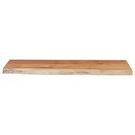 vidaXL Étagère murale rectangulaire massif acacia bordure assortie