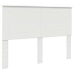 vidaXL Tête de lit avec tête de lit Blanc 140 cm Bois d'ingénierie