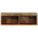 VidaXL Meuble TV mural 60x30x19 cm bois massif de récupération