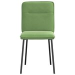 vidaXL Chaises à manger lot de 2 Vert clair Velours