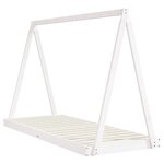 vidaXL Cadre de lit pour enfants blanc 80x200 cm bois de pin massif