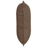 vidaXL Coussin de Dos Marron 60 x 19 x 50 cm tissu