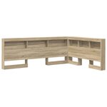 vidaXL Tête de lit de rangement Chêne Sonoma 150 cm Bois d'ingénierie