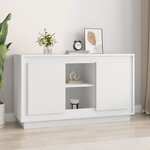 vidaXL Buffet blanc 102x35x60 cm bois d'ingénierie
