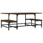 vidaXL Table basse chêne marron 100x50 5x40 cm bois d'ingénierie