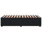 vidaXL Cadre de lit sans matelas noir 80x200 cm velours