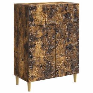 vidaXL Buffet Chêne fumé 66 x 34 5 x 90 cm Bois d'ingénierie