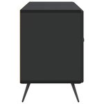 vidaXL Meuble TV Noir 99 x 34 5 x 50 cm Bois d'ingénierie