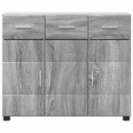 vidaXL Buffet FLORIN Gris Sonoma 88 5 x 30 5 x 73 cm Bois d'ingénierie