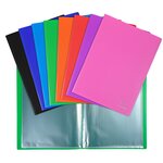 Protège-documents En Polypropylène 5/10e Opak Pochettes Cristal 160 Vues - A4 - Couleurs Assorties - X 8 - Exacompta