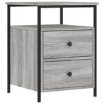 vidaXL Tables de chevet 2 Pièces sonoma gris 44x45x60cm bois d'ingénierie