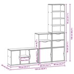 vidaXL Meubles TV 4 Pièces avec rangement ODDA blanc bois de pin massif