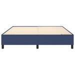 vidaXL Cadre de lit à ressorts bleu 160x200 cm tissu