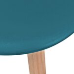 vidaXL Chaises à manger lot de 2 turquoise plastique