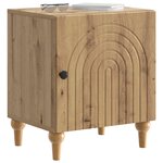 vidaXL Cabinet de chevet 2 pc Chêne artisanal 43 x 34 5 x 50 cm