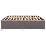 vidaXL Cadre de lit Gris 180x200 cm Similicuir