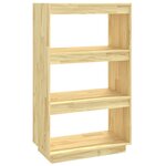 vidaXL Bibliothèque/Séparateur de pièce 60x35x103 cm pin massif