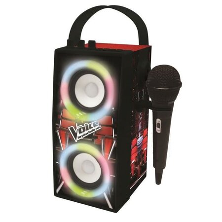 THE VOICE - Enceinte Tendance Bluetooth - Portable avec micro et effets lumineux