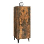 vidaXL Buffet Chêne fumé 34 5x34x90 cm Bois d'ingénierie