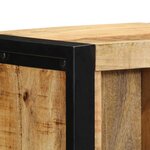 vidaXL Cabinet de Chevet avec étagère Marron Bois de manguier massif