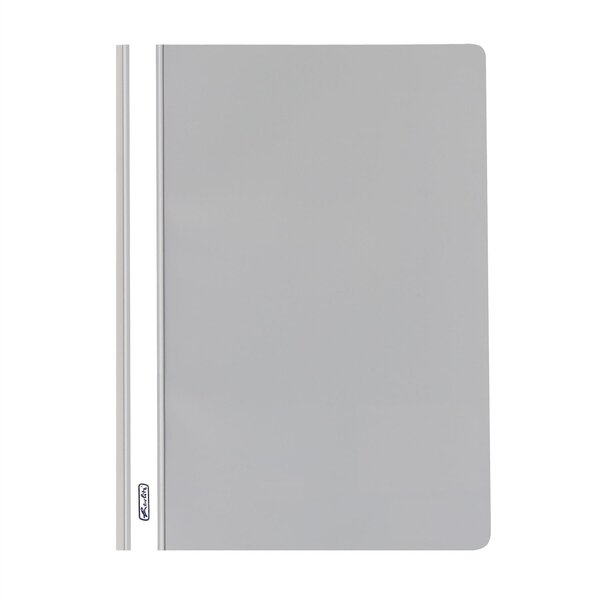 Lot de 10 chemises à lamelle format A4 Polypro Gris foncé HERLITZ