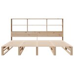 vidaXL Lit bibliothèque sans matelas 180x200 cm bois massif