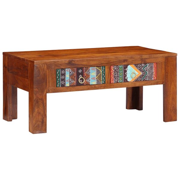 vidaXL Table basse 90x50x40 cm bois d'acacia massif
