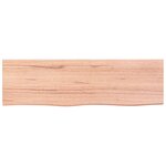 vidaXL Étagère murale marron clair 100x30x2cm bois chêne massif traité