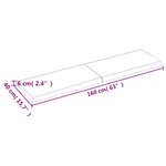 vidaXL Dessus de table marron foncé bois chêne massif traité