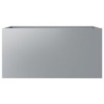 vidaXL Jardinière argenté 62x30x29 cm acier galvanisé