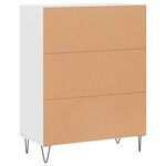 vidaXL Buffet blanc 69 5x34x90 cm bois d'ingénierie